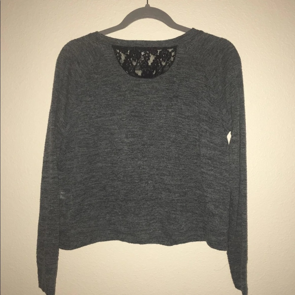 long sleeve grey victoria’s secret top